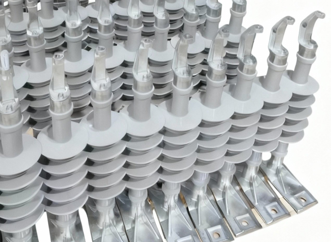 composite line post insulator clamp